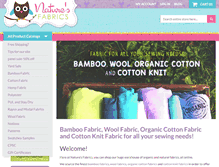 Tablet Screenshot of naturesfabrics.com